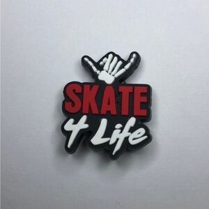 5/$10 Skate 4 life crocs charm/jibbitz